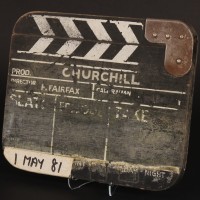 Production used clapperboard