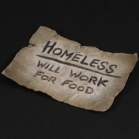 Homeless sign