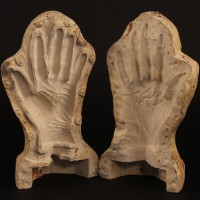 Davros (Terry Molloy) hand mould