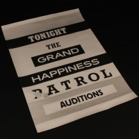 Audition poster - The Happiness Patrol