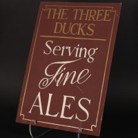 The Three Ducks pub sign - Ducking and Diving