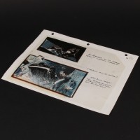 Hand drawn storyboard artwork - Batman & Batmobile