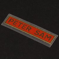 Peter Sam nameplate sticker