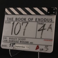 Production used clapperboard