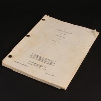 Early third draft production used script