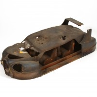 Large scale distressed car miniature