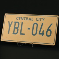 Central City licence plate