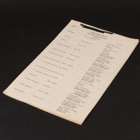 Production used unit and cast lists