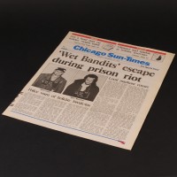 'Wet Bandits Escape' Chicago Sun-Times newspaper 
