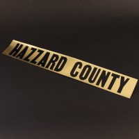 Hazzard County police car decal