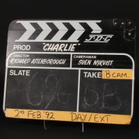 Production used clapperboard