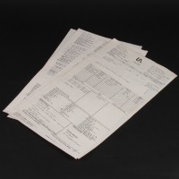 Production used call sheets x4