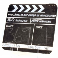 Production used clapperboard