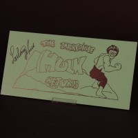 Lou Ferrigno autographed crew parking pass