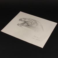 Hand drawn creature concept artwork
