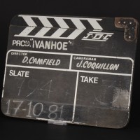 Production used clapperboard