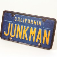 Junkman licence plate