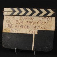 Production used clapperboard
