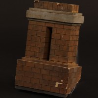 Model miniature house chimney