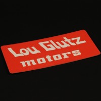 Lou Glutz Motors licence plate