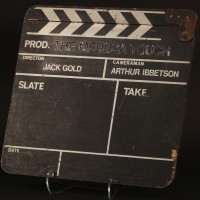 Production used clapperboard