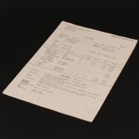 Production used call sheet