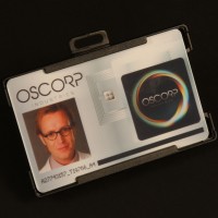 Dr. Curt Connors (Rhys Ifans) identification badge