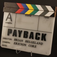 Production used clapperboard