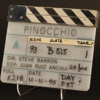 Production used clapperboard