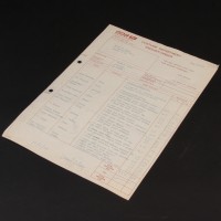 BBC Costume Department order form - Series 1