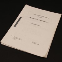 Production used script - Marshall & Snellgrove