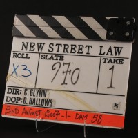 Production used clapperboard