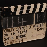 Production used clapperboard