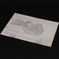 Production used storyboard - Superman & Jimmy