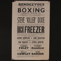 Steve Dixie (Steve Toussaint) boxing fight poster - The Three Gables