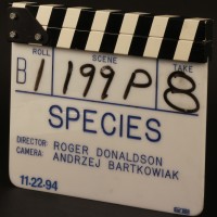 Production used clapperboard