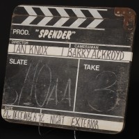 Production used clapperboard