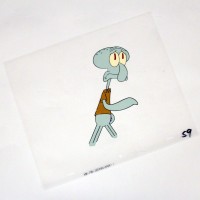 Squidward animation cel