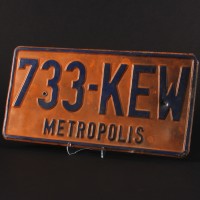 Metropolis licence plate