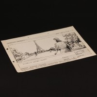 Production used storyboard - Eiffel Tower