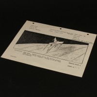 Production used storyboard - X-Wing