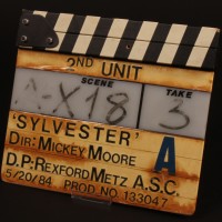 Production used second unit clapperboard