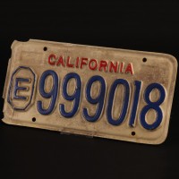 Police car licence plate