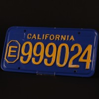 Police car licence plate