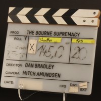 Production used clapperboard