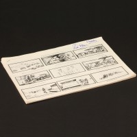 Production used storyboard sequence - Cargo plane