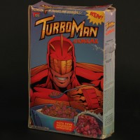 Turbo Man cereal box