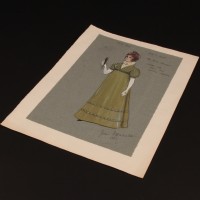 Mrs Bute Crawley (Fanny Rowe) costume design artwork