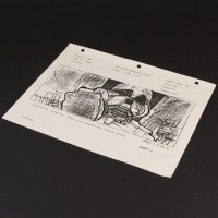 Production used storyboard - Darth Vader in Tie Fighter