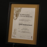 Bob Baker personal BAFTA nomination certificate